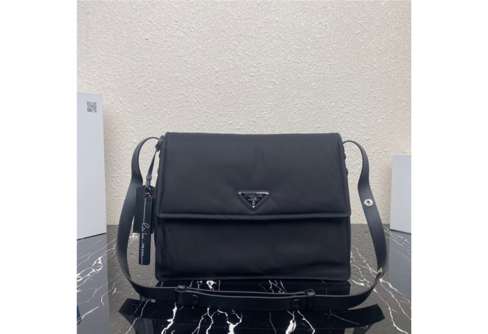 Pra*a medium padded nylon shoulder bag