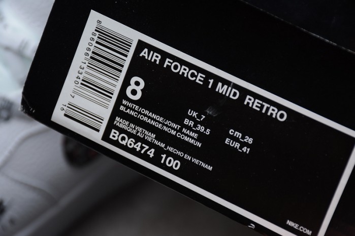 Nike Air Force 1 Mid Terra OrangeAR7719-101