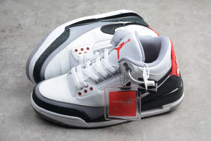 Air Jordan 3 Retro NRG Tinker Fire Red mens AQ3835-160