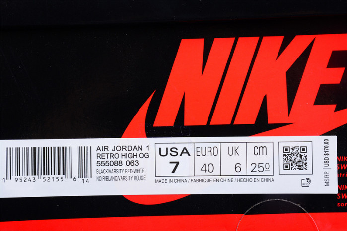 Air Jordan 1 Bred Patent Leather 555088-063