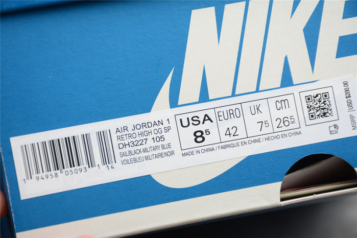 AIR JORDAN 1 TRAVIS SCOTT WHITE BLUE AND BLACK DH3227-105
