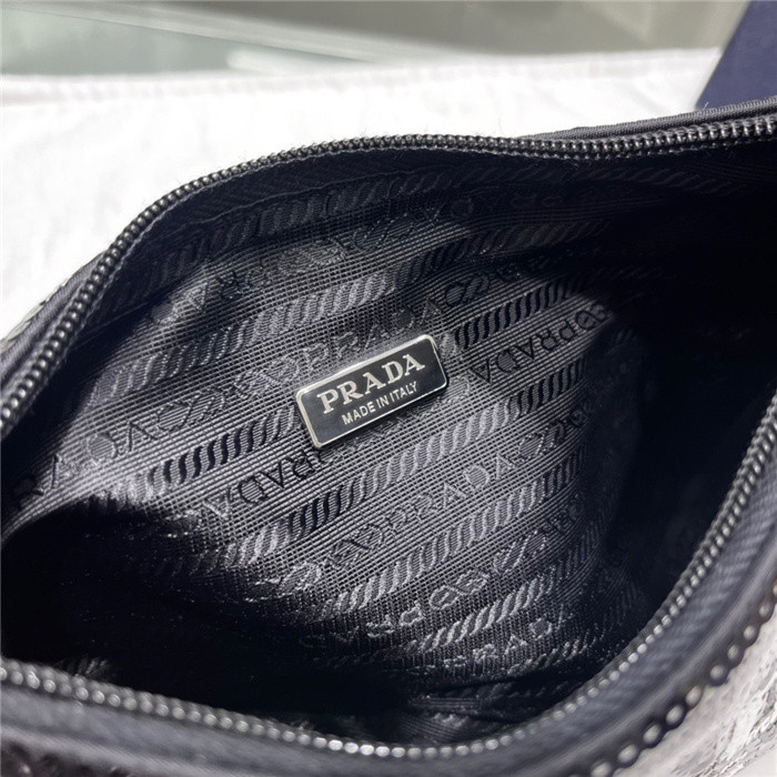 Pra*a 1n1419 nylon hobo bag-24*11*7cm