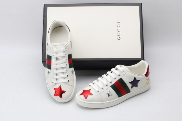 GC Ace Embroidered Low-Top Sneaker WITH COLORFUL STARS 431942-A38G1